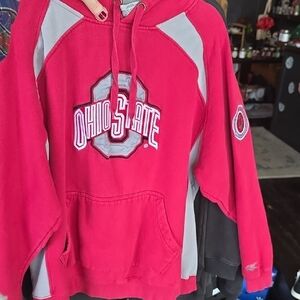 Vintage Colosseum Women's Red and Gray Ohio State Sweater